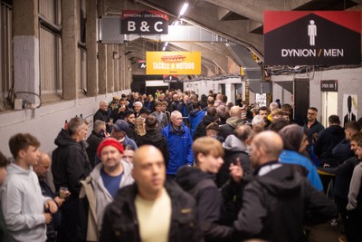 171025 - Dragons RFC v Cardiff Rugby - United Rugby Championship - Fans on the terrace