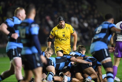 171025 - Dragons RFC v Cardiff Rugby - United Rugby Championship - Rob Hunt of Dragons