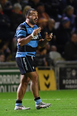 171025 - Dragons RFC v Cardiff Rugby - United Rugby Championship - Liam Belcher of Cardiff Rugby