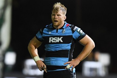 171025 - Dragons RFC v Cardiff Rugby - United Rugby Championship - Josh McNally of Cardiff Rugby