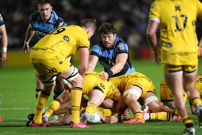 171025 - Dragons RFC v Cardiff Rugby - United Rugby Championship - Rory Thornton of Cardiff Rugby