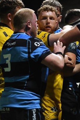 171025 - Dragons RFC v Cardiff Rugby - United Rugby Championship - Aneurin Owen of Dragons