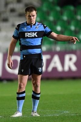 171025 - Dragons RFC v Cardiff Rugby - United Rugby Championship - Dan Thomas of Cardiff Rugby