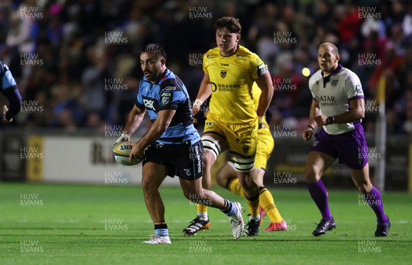 171025 - Dragons RFC v Cardiff Rugby - United Rugby Championship - Liam Belcher of Cardiff 