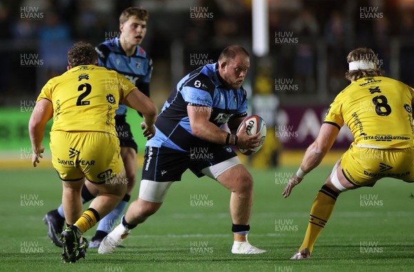 171025 - Dragons RFC v Cardiff Rugby - United Rugby Championship - Corey Domachowski of Cardiff 