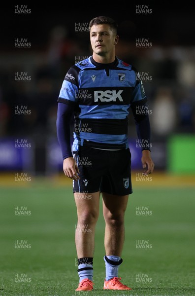171025 - Dragons RFC v Cardiff Rugby - United Rugby Championship - Callum Sheedy of Cardiff 