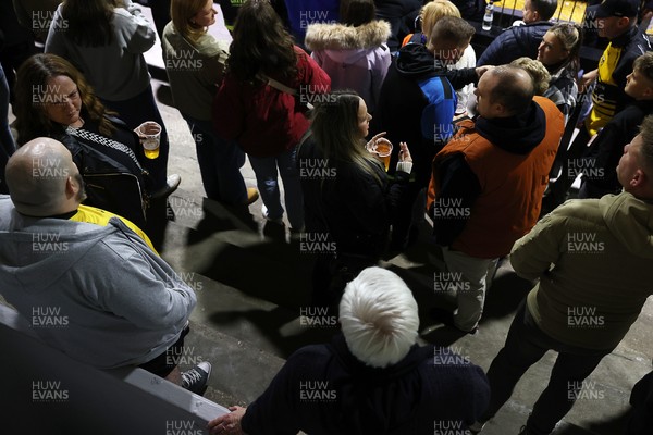 171025 - Dragons RFC v Cardiff Rugby - United Rugby Championship - Fans on the terrace