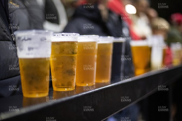 171025 - Dragons RFC v Cardiff Rugby - United Rugby Championship - Fans on the terrace