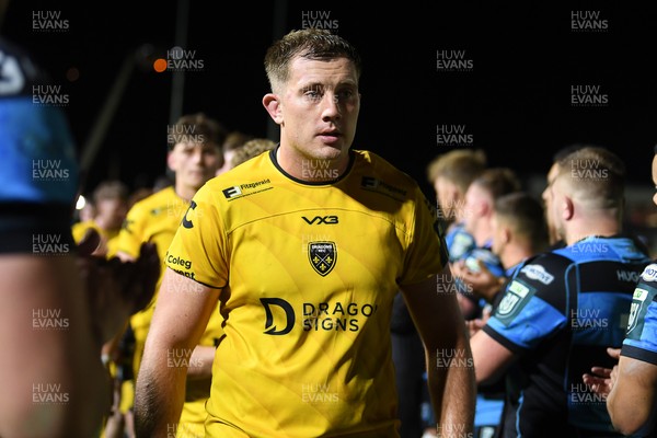 171025 - Dragons RFC v Cardiff Rugby - United Rugby Championship - Dejected Ben Carter of Dragons