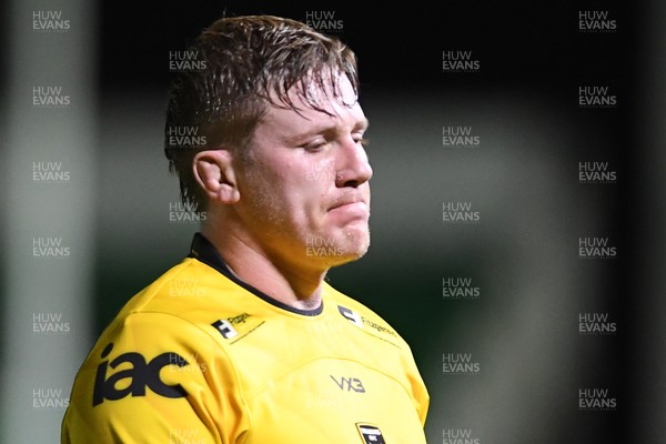 171025 - Dragons RFC v Cardiff Rugby - United Rugby Championship - Dejected Shane Lewis-Hughes of Dragons