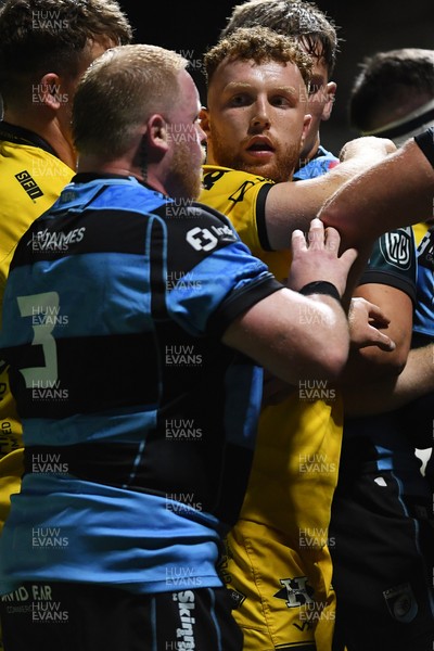 171025 - Dragons RFC v Cardiff Rugby - United Rugby Championship - Aneurin Owen of Dragons