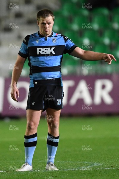 171025 - Dragons RFC v Cardiff Rugby - United Rugby Championship - Dan Thomas of Cardiff Rugby