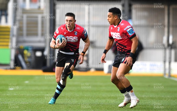 261222 - Dragons v Cardiff Rugby - United Rugby Championship - Josh Adams of Cardiff