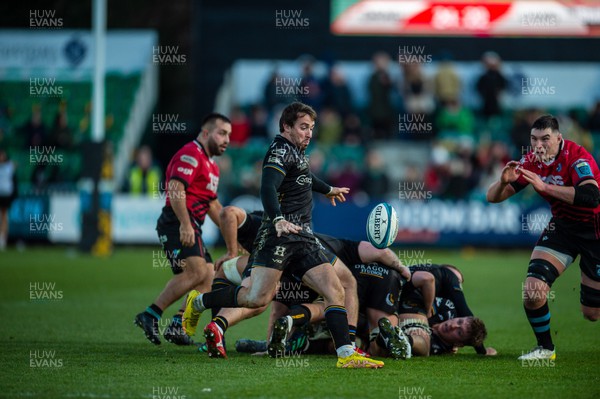 261222 - Dragons RFC v Cardiff Rugby - United Rugby Championship - Rhodri Williams of Dragons