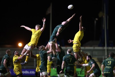 201225 - Dragons RFC v Connacht - United Rugby Championship - Cian Prendergast of Connacht in the line out