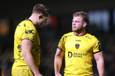 201225 - Dragons RFC v Connacht - United Rugby Championship - George Roberts of Dragons on his debut