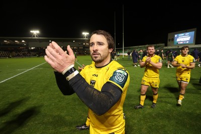 201225 - Dragons RFC v Connacht - United Rugby Championship - Rhodri Williams of Dragons at full time