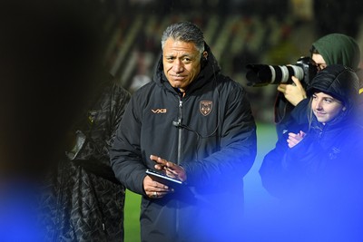201225 - Dragons RFC v Connacht - United Rugby Championship - Dragons head coach, Filo Tiatia at full time