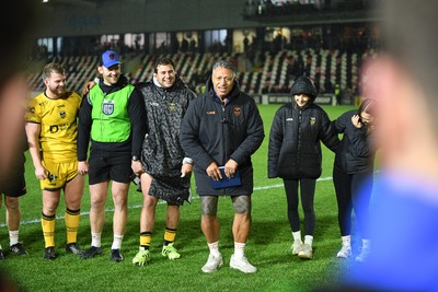 201225 - Dragons RFC v Connacht - United Rugby Championship - Dragons head coach, Filo Tiatia at full time