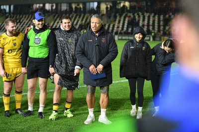 201225 - Dragons RFC v Connacht - United Rugby Championship - Dragons head coach, Filo Tiatia at full time