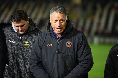 201225 - Dragons RFC v Connacht - United Rugby Championship - Dragons head coach, Filo Tiatia at full time