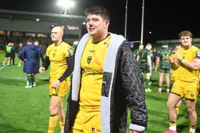 201225 - Dragons RFC v Connacht - United Rugby Championship - Ollie Burrows of Dragons at full time