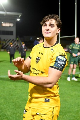 201225 - Dragons RFC v Connacht - United Rugby Championship - Huw Anderson of Dragons at full time