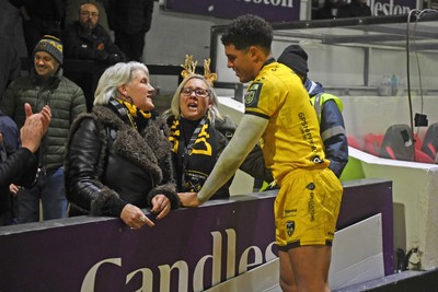 201225 - Dragons RFC v Connacht - United Rugby Championship - Rio Dyer of Dragons at full time