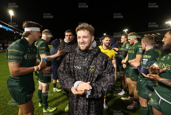 201225 - Dragons RFC v Connacht - United Rugby Championship - Angus O'Brien of Dragons at full time