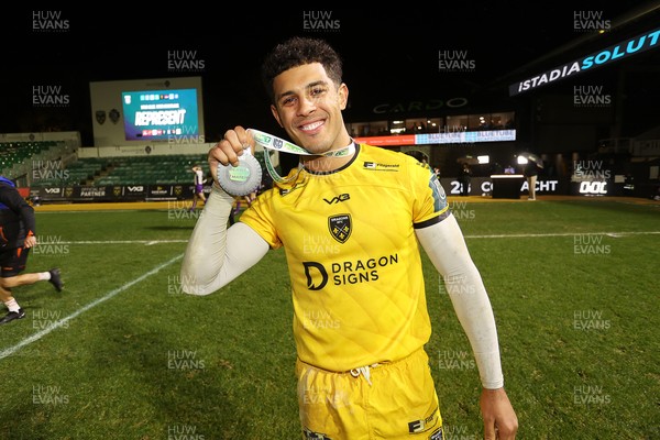 201225 - Dragons RFC v Connacht - United Rugby Championship - Rio Dyer of Dragons at full time