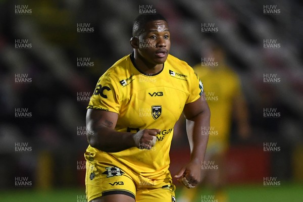 201225 - Dragons RFC v Connacht - United Rugby Championship - Cebo Dlamini of Dragons