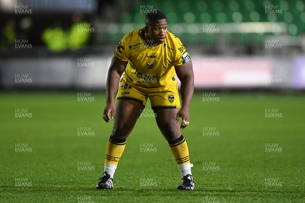 201225 - Dragons RFC v Connacht - United Rugby Championship - Cebo Dlamini of Dragons