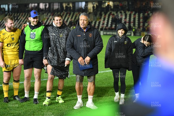 201225 - Dragons RFC v Connacht - United Rugby Championship - Dragons head coach, Filo Tiatia at full time