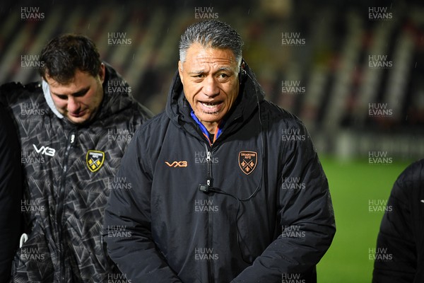 201225 - Dragons RFC v Connacht - United Rugby Championship - Dragons head coach, Filo Tiatia at full time