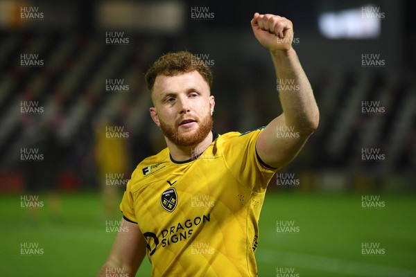 201225 - Dragons RFC v Connacht - United Rugby Championship - Aneurin Owen of Dragons at full time