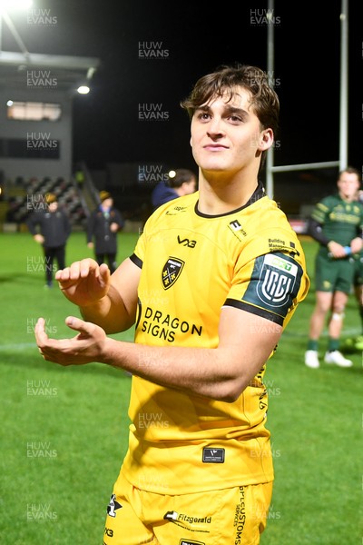 201225 - Dragons RFC v Connacht - United Rugby Championship - Huw Anderson of Dragons at full time