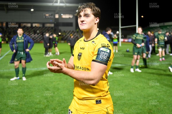 201225 - Dragons RFC v Connacht - United Rugby Championship - Huw Anderson of Dragons at full time