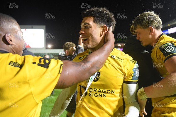 201225 - Dragons RFC v Connacht - United Rugby Championship - Rio Dyer of Dragons at full time