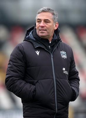 160225 - Dragons RFC v Glasgow Warriors - United Rugby Championship - Glasgow Head Coach Franco Smith 