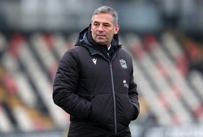 160225 - Dragons RFC v Glasgow Warriors - United Rugby Championship - Glasgow Head Coach Franco Smith 