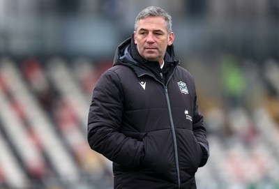 160225 - Dragons RFC v Glasgow Warriors - United Rugby Championship - Glasgow Head Coach Franco Smith 