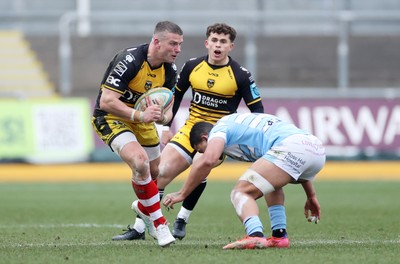 160225 - Dragons RFC v Glasgow Warriors - United Rugby Championship - Scott Williams of Dragons 