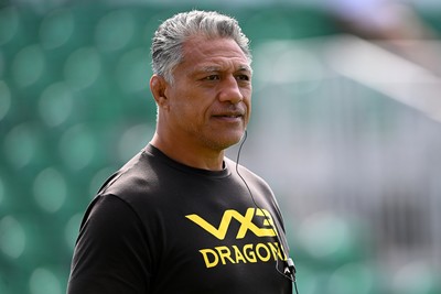 050926 - Dragons RFC v Hartpury, Preseason Friendly - Dragons head coach, Filo Tiatia