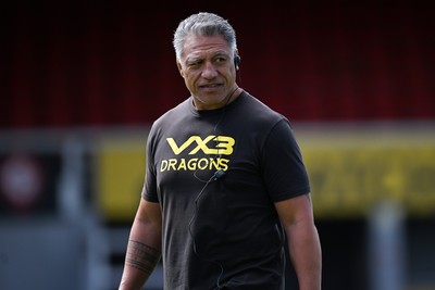 050926 - Dragons RFC v Hartpury, Preseason Friendly - Dragons head coach, Filo Tiatia