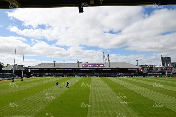 050926 - Dragons RFC v Hartpury, Preseason Friendly - A general view of Rodney Parade ahead of the match