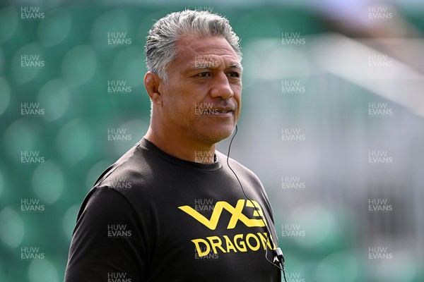 050926 - Dragons RFC v Hartpury, Preseason Friendly - Dragons head coach, Filo Tiatia