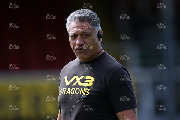 050926 - Dragons RFC v Hartpury, Preseason Friendly - Dragons head coach, Filo Tiatia