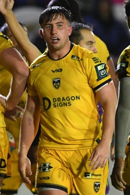 031025 - Dragons RFC v Hollywoodbets Sharks - United Rugby Championship - Harri Ackerman of Dragons