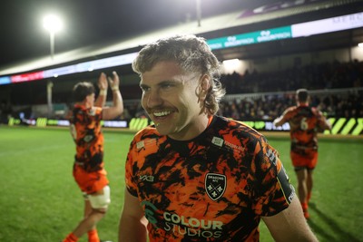 141225 - Dragons RFC v Lyon Olympique Universitaire - European Rugby Challenge Cup - Aaron Wainwright of Dragons 