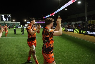 141225 - Dragons RFC v Lyon Olympique Universitaire - European Rugby Challenge Cup - Aneurin Owen of Dragons 